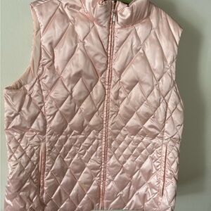 Lands' End Light Pink Quilted Vest